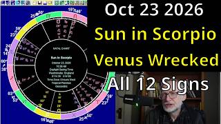 Venus Wrecked: The Sun Enters Scorpio | October 23 Astrology + All 12 Signs