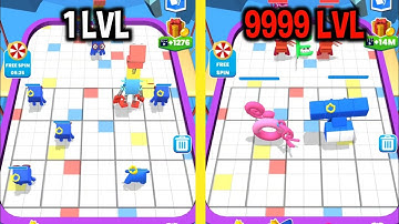 MAX LEVEL in Merge Number Cube Monster Run Game