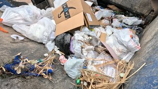 Messy Trash Load Gets Packed | Garbage Truck POV