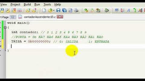 Simulación de Contador Ascendente (0 a 9) con MikroC & PICmicro16F84A en Proteus [sistelbo.pic1]