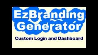 EzBrandingGenerator - Creating A Custom Wordpress Login Screen And Dashboard (V1.03.01)