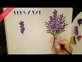 One Stroke: Lavanta Çiçeği Nasıl Yapılır? (Lavender Painting) [ ENGLISH SUBTITLED]