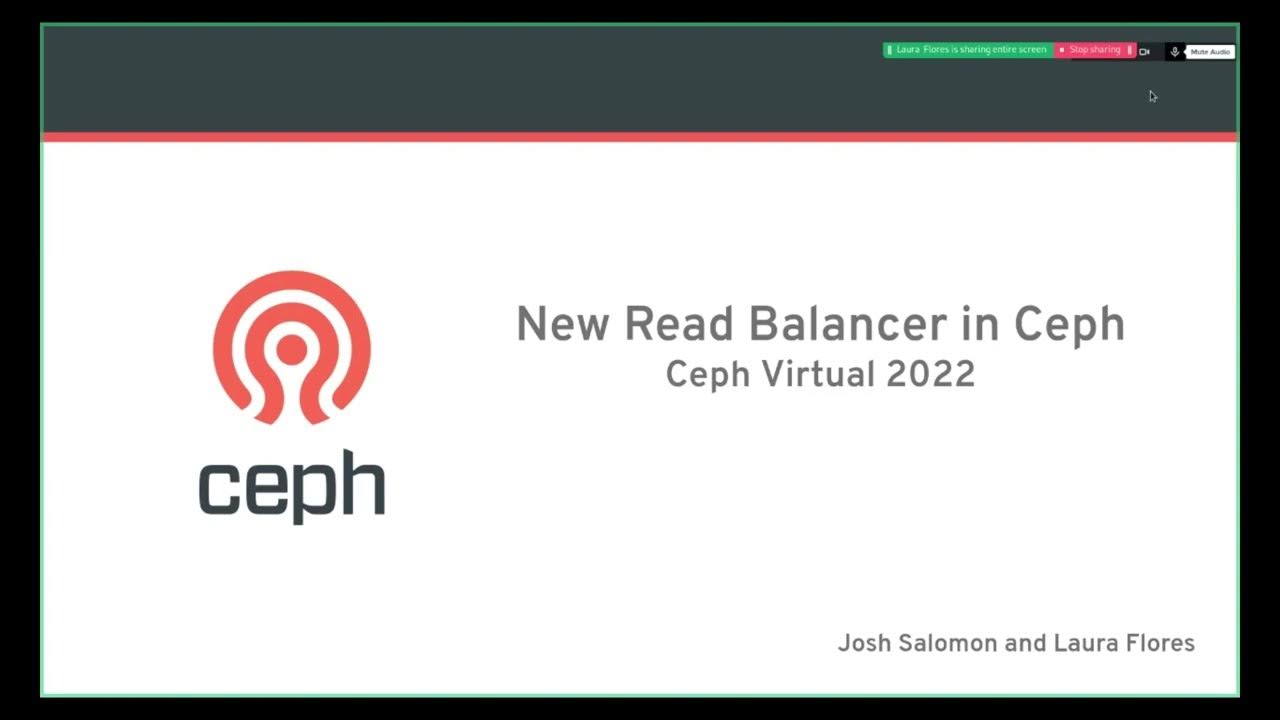 New workload balancer in Ceph YouTube