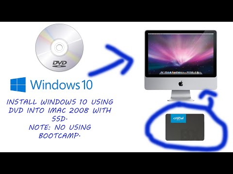 Install windows 10 on iMac 2008 with SSD and 4GB RAM