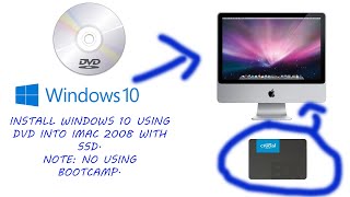 Install windows 10 on iMac 2008 with SSD and 4GB RAM