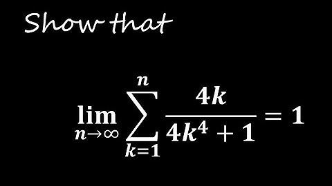 Exploring Limits: Telescoping Sum