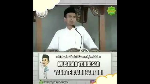 Ustad Abdul Somad tersentuh hati musibah terbesar adalah musibah agama