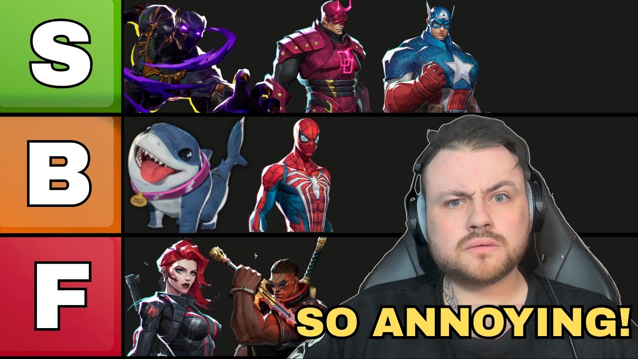 Ranking The WORST Marvel Rivals Characters to Play Against - YouTube