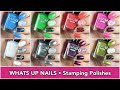 What&#39;s Up Nails Stamping Polishes || Swatches || caramellogram