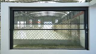 Is This The Best Window System 2-Panel Guillotine#MotorizedWindow#VerticalSlidingWindow#shorts