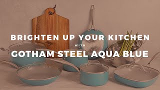 Upgrade Your Kitchen with Gotham Steel Aqua Blue Cookware!