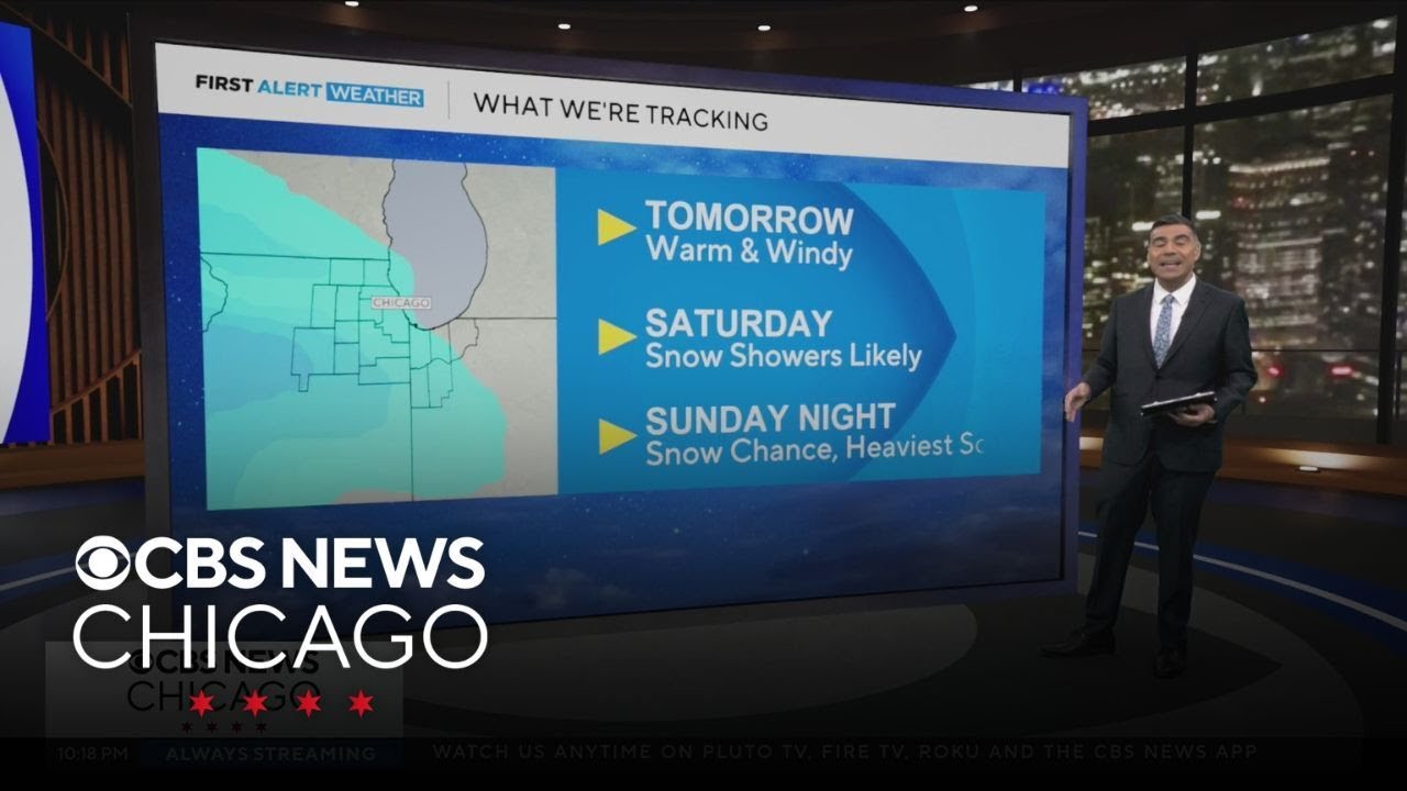 Chicago weather: Taste of spring, then snow - YouTube