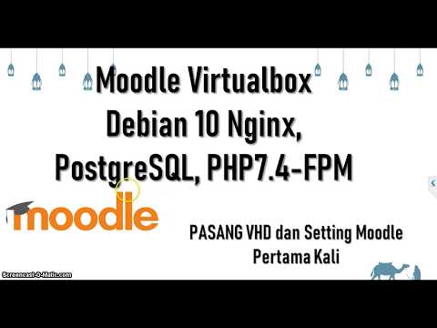 Moodle Virtualbox + Settingan Awal dari Elearning Moodle