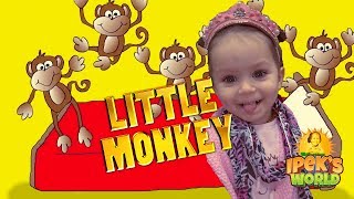 Five Little Monkeys Jumping On The Bed | Children Nursery Rhyme | Flickbox Kids Songs