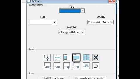 VB6 - Resizer AddIn v1