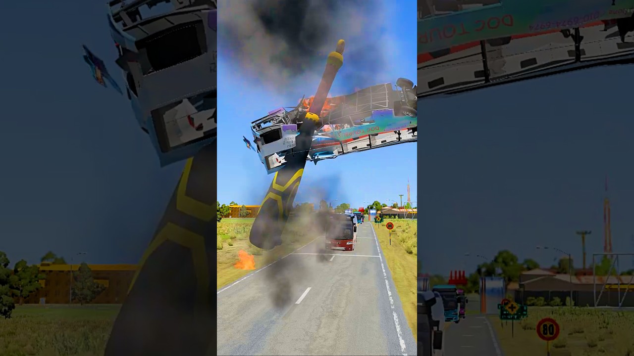 Buses vs Bat Hammer 💥 