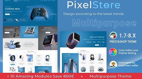 Prestashop Theme Pixel Store - Electronics, Devices, Smartphones