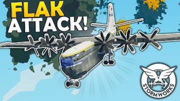 Huge Airliner Flak Attack! - Stormworks Search and Destroy!