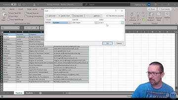 Level 1 Excel Lesson 9: Sorting
