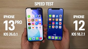 iPhone 13 Pro iOS 26.0.1 vs iPhone 12 iOS 18.7.1 - Speed, RAM, Animation Test!