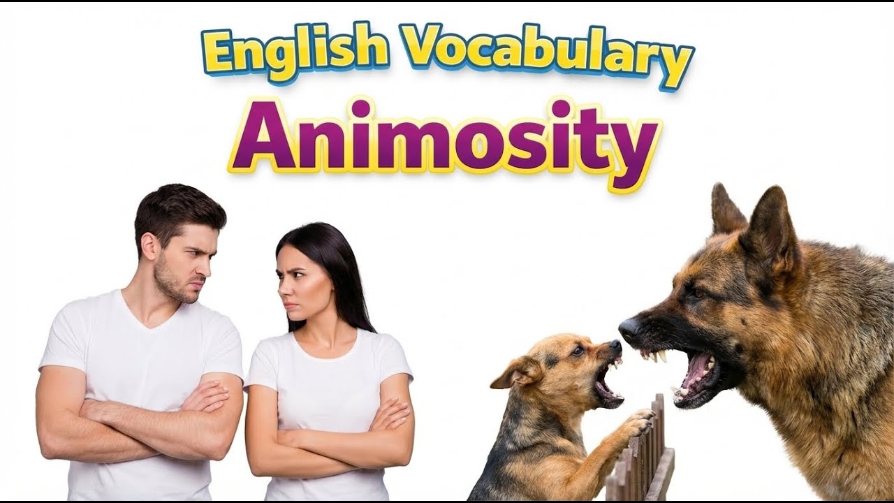 207) Animosity ... word meaning, synonym, antonym .... English ...