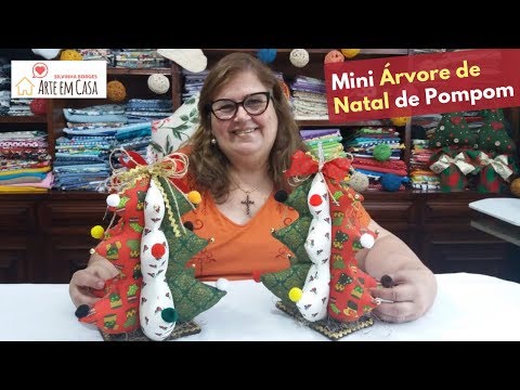 Mini Árvore de Natal de Pompom!!