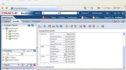 OBIEE dashboards and prompts