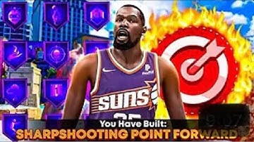 THIS *NEW* SHARPSHOOTING POINT FORWARD BUILD IS OVERPOWERED IN NBA2K24 🔥!