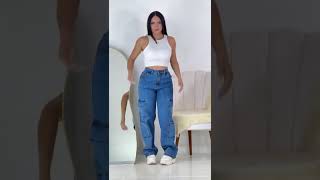 calça cargo #jeans #feminino #viral 11952445450
