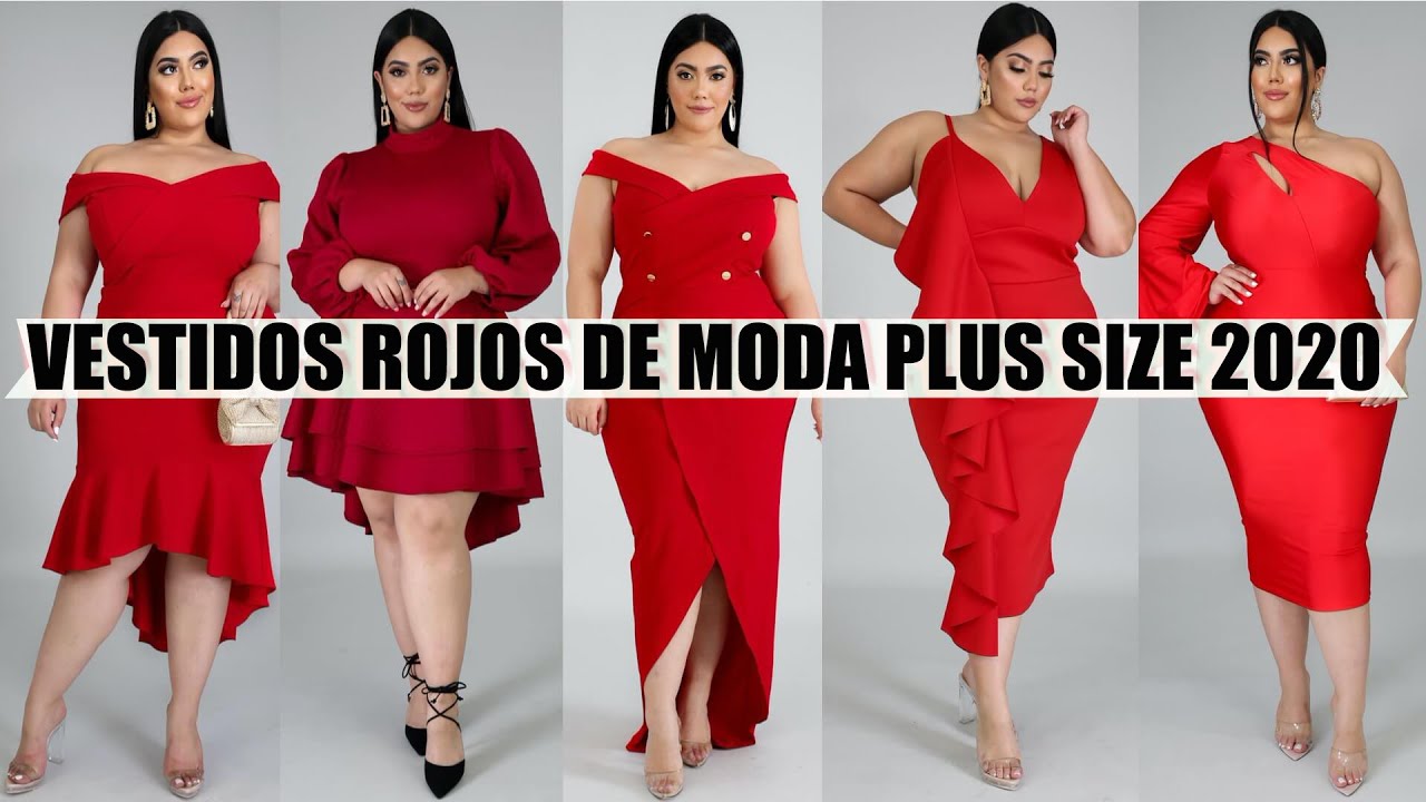 VESTIDOS ROJOS PARA GORDITAS MODA PARA TENDENCIAS Ropa ESPECTACULAR - YouTube