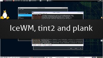 IceWM, tint2 and plank