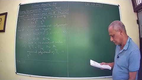 Linear Algebra 38 -  Primary Decomposition Theorem (Proof)