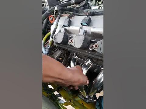 acura tl type s exhaust manifold installation - YouTube