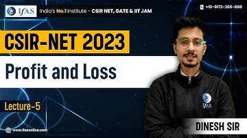 Profit and Loss Tricks For CSIR - NET 2023 | IFAS