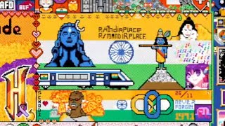 rplace Timelapse 2023 Archive | #rplace #india #SiyaRam #chandrayaan3 #VandeBharat #NuclearGandhi