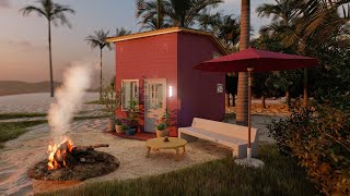 Cozy and Gorgeous Small House Design 3x6 Meters (190SQFT) With Loft Bedroom 3x6m 190sqft Beautiful Small House Gorgeous Design Tiny House