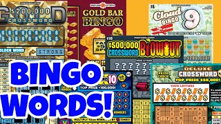 #7 PA LOTTERY 🔴 GOLD CROSSWORD AND CLOUD 9 BINGO SCRATCH OFF TICKETS! #scratchers #bingo #lottery screenshot 4