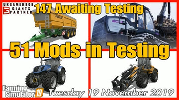 Mods in Testing list fs19 New Mods fs19 Mod hub Update #fs19modsreview
