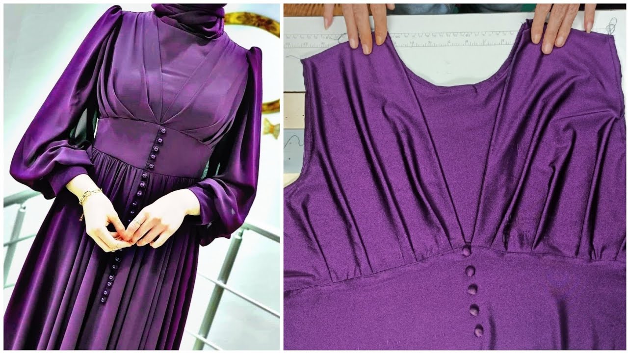 خياطة و تفصيل فستان عيد 2024 قياس XL