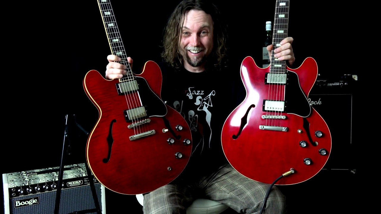 COMPARISON: Gibson ES-335 Figured VS Historic '63 VOS - YouTube
