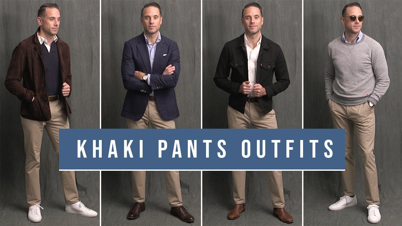 8 Ways To Wear Khaki Pants  Chinos With Boots Loafers  Sneakers