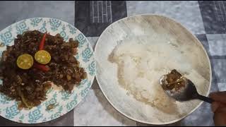 Sisig Ala Kuru (maskara ng baboy with utak ng baboy)