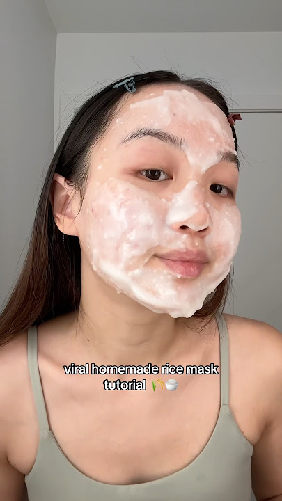 How to make viral rice mask 🌾✨  #viral #facemask #ricemask #skincare #recipe #shorts