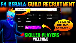 free fire recruitment malayalam 2023 | how to join malayali guild kl top guild f4 Kerala 4th
