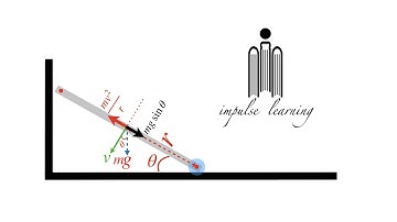 A ladder sliding on a frictionless wall and floor