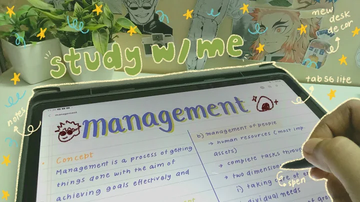 study with me🍙Samsung galaxy tab s6 lite note-taking📖Samsung notes