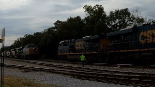 CSX Police Watching Me Film - 2 Way Meet At CSX&#39;s Goulding Yard