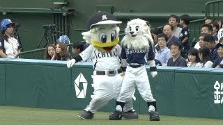 埼玉vs.千葉、マスコットも仁義なき戦い 2013.07.06 L-M
