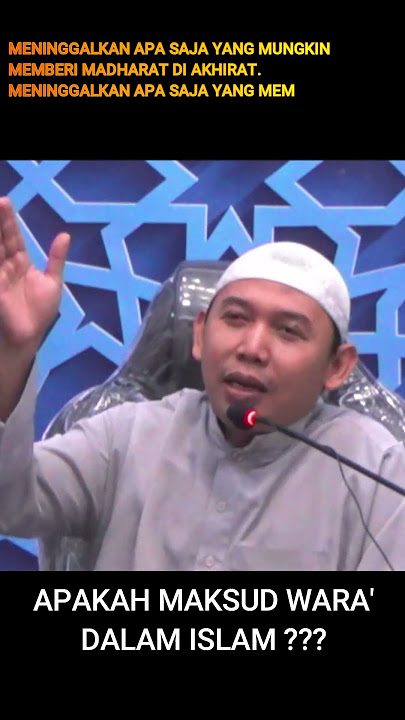apa sebenarnya arti wara' dalam islam ??? #shorts