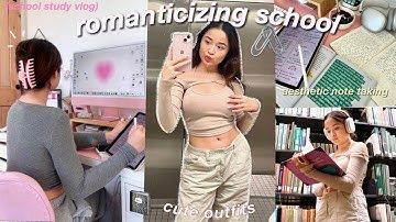 PRODUCTIVE STUDY VLOG: romanticizing school, realistic finals week, study essentials + tips!